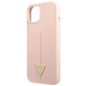 Guess Silicone Triangle Logo - Cover iPhone 13 mini (Pink)