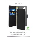 PURO Wallet Detachable - Case 2in1 for Samsung Galaxy A34 5G (Black)