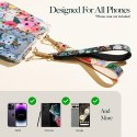 Rifle Paper Phone Wristlet - Universal phone lanyard (Garden Party Blush)