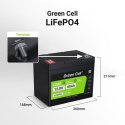 Green Cell - LiFePO4 12V 12.8V 60Ah battery for photovoltaic systems, motorhomes and boats