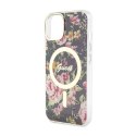 Guess Flower MagSafe - Case for iPhone 14 (Black)