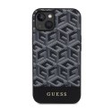 Guess GCube Stripes MagSafe - Case for iPhone 14 Plus (Black)