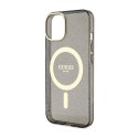 Guess Glitter Gold MagSafe - Case for iPhone 14 (Black)