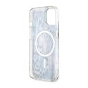 Guess Leopard MagSafe - Case for iPhone 14 (Blue)