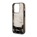 Guess Liquid Glitter Transculent 4G - Case for iPhone 14 Pro (Black)