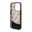 Guess Liquid Glitter Transculent 4G - Case for iPhone 14 Pro (Black)