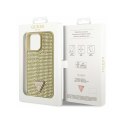 Guess Rhinestone Triangle - Case for iPhone 14 Pro Max (Gold)