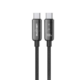WEKOME WDC-193 Vanguard Series - USB-C to USB-C Super Fast Charging connection cable 100W 1 m (Black)