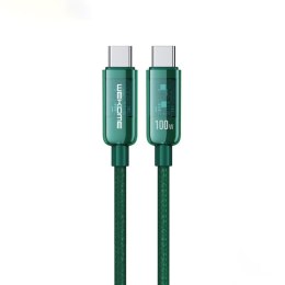 WEKOME WDC-193 Vanguard Series - USB-C to USB-C Super Fast Charging connection cable 100W 1 m (Green)