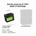 Green Cell - LiFePO4 12V 12.8V 60Ah battery for photovoltaic systems, motorhomes and boats