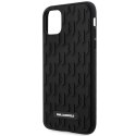 Karl Lagerfeld Monogram 3D Pattern - Case for iPhone 11 (Black)