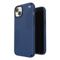 Speck Presidio2 Grip + MagSafe - Case for iPhone 14 Plus with MICROBAN coating (Coastal Blue / Black / White)