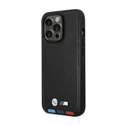 BMW Leather Hot Stamp Tricolor MagSafe - Case for iPhone 14 Pro (Black)
