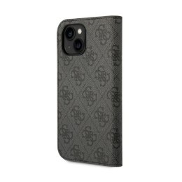 Guess 4G Metal Camera Outline Booktype Case - Case for iPhone 14 Plus (Black)