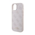 Guess 4G Metal Gold Logo - Case for iPhone 15 Plus (Pink)