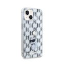 Karl Lagerfeld Monogram Choupette - Case for iPhone 15 (Transparent)