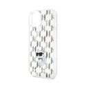 Karl Lagerfeld Monogram Choupette - Case for iPhone 15 (Transparent)