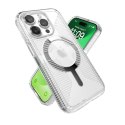 Speck Gemshell Grip + MagSafe - Case for iPhone 15 Pro (Clear / Chrome Finish)