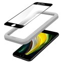 Spigen Alm Glass FC - Tempered Glass iPhone SE (2022 / 2020) / 8 / 7 (Black)