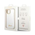 Guess Croco Collection - Case for iPhone 14 Plus (Silver)
