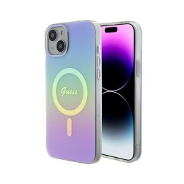 Guess IML Iridescent MagSafe - iPhone 15 Case (Purple)