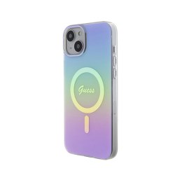 Guess IML Iridescent MagSafe - iPhone 15 Case (Purple)
