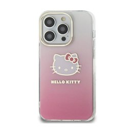 Hello Kitty IML Gradient Electrop Kitty Head - iPhone 15 Case (Pink)