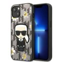 Karl Lagerfeld Iconic Karl Flower - Case for iPhone 13 Mini (Grey)