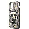 Karl Lagerfeld Iconic Karl Flower - Case for iPhone 13 Mini (Grey)