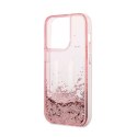 Karl Lagerfeld Liquid Glitter Big Logo Case - Case for iPhone 14 Pro (Pink)