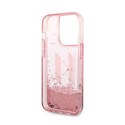 Karl Lagerfeld Liquid Glitter Big Logo Case - Case for iPhone 14 Pro (Pink)