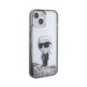 Karl Lagerfeld Liquid Glitter Ikonik - iPhone 15 Case (Transparent)