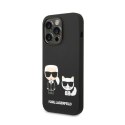 Karl Lagerfeld Liquid Silicone Karl & Choupette MagSafe - Case for iPhone 14 Pro (Black)