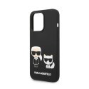 Karl Lagerfeld Liquid Silicone Karl & Choupette MagSafe - Case for iPhone 14 Pro (Black)