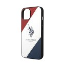 US Polo Assn Tricolor Embossed - Case for iPhone 14 Plus (White)