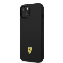 Ferrari Silicone Metal Logo MagSafe - Case for iPhone 14 (Black)