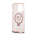 Hello Kitty Ring Stand Glitter Electrop Logo MagSafe - iPhone 15 Pro Case (pink)