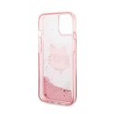 Karl Lagerfeld Liquid Glitter NFT Choupette Head - Case for iPhone 14 Plus (Pink)