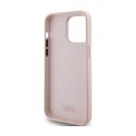 Karl Lagerfeld Silicone Choupette Metal Pin - iPhone 15 Pro Max Case (pink)