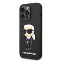 Karl Lagerfeld Silicone NFT Ikonik MagSafe - Case for iPhone 14 Pro Max (Black)