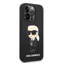 Karl Lagerfeld Silicone NFT Ikonik MagSafe - Case for iPhone 14 Pro Max (Black)