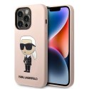 Karl Lagerfeld Silicone NFT Ikonik MagSafe - Case for iPhone 14 Pro (Pink)