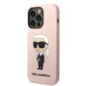 Karl Lagerfeld Silicone NFT Ikonik MagSafe - Case for iPhone 14 Pro (Pink)