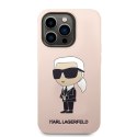 Karl Lagerfeld Silicone NFT Ikonik MagSafe - Case for iPhone 14 Pro (Pink)