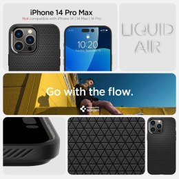 Spigen Liquid Air - Case for iPhone 14 Pro Max (Black)