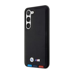BMW Leather Hot Stamp Tricolor - Case for Samsung Galaxy S23 (Black)