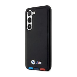 BMW Leather Hot Stamp Tricolor - Case for Samsung Galaxy S23+ (Black)