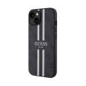 Guess 4G Printed Stripes MagSafe - iPhone 15 Case (black)