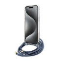 Guess Crossbody Cord 4G Print - iPhone 15 Pro Case (blue)
