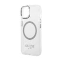 Guess Metal Outline MagSafe - Case for iPhone 14 Plus (Clear)